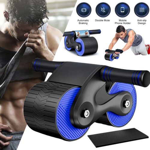 Automatic Rebound Abdominal Wheel Anti Slip Fitness Training Equipment AB Roller