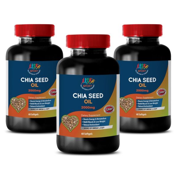 muscle gain food - CHIA SEED OIL 2000MG 3B - weight loss products