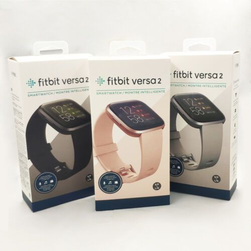 Fitbit Versa 2 Health & Fitness Smartwatch Authentic Activity Tracker FB507 NEW