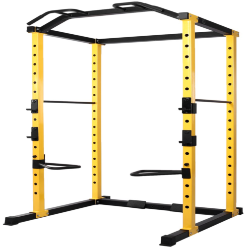 1000Lb Capacity Power Rack Cage Multi-Function Adjustable Weight Lifting Fitness